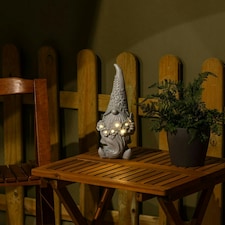 ValueLights Solar Decorative light Matte Grey Illuminated Decoration and Integrated LED .3W Warm White 3000K Bulb