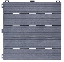 Cosmo Garden Patio Cosmopolitan Decking Tiles - Light Grey | Grey | Light Grey | Pack of 10
