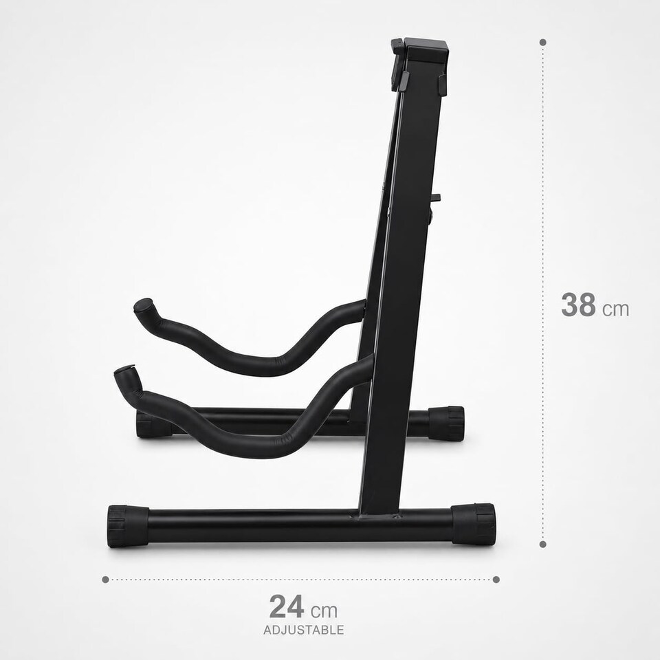 image 1 of Keplin Foldable A Frame Guitar Stand for Acoustic Electric and Bass, 1 or 2 Pack