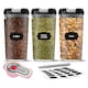 image 2 of 6 x 1.2 Litre Easy To Use Durable Cereal & Dry Food Storage Containers Food Grade Approved Clear