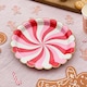 image 3 of Candy Swirl Christmas Round Paper Plates 22cm - Pack of 8