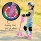 image 5 of Zinc Two Wheeled Folding Light Up Explorer Scooter - Unicorn with Tassels