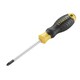 image 1 of Stanley Hand Tools Cushion Grip Screwdriver, Pozidriv Tip - Multi Colour - PZ2 x 100mm