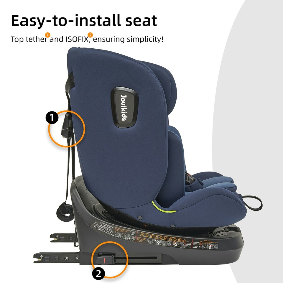 image 1 of JoviKids Spin Ranger TT Car Seat Blue Blue
