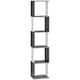 image 6 of HOMCOM 5-Tier Bookshelf Freestanding Bookcase Storage Shelves, White