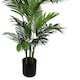 image 3 of 180cm Artificial Palm Tree Extra Large Gold Metal Planter