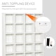 image 5 of HOMCOM DVD CD Media Storage Rack, Video Display Unit, 89 x 130.5 cm, White