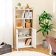 image 3 of COSTWAY 3-Tier Tall Bookshelf Modern Display Cabinet White