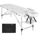 image 1 of Massage Table - 2-zone bed, aluminium frame, with carry bag, head- and armrests | White | white | 1