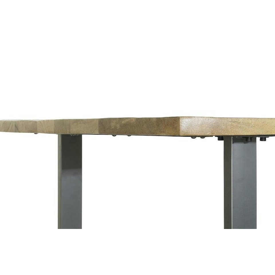 image 1 of Dining Table Home ESPRIT Black Natural Metal Mango wood 200 x 100 x 76 cm N/A