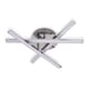 image 1 of ValueLights Infinity Chrome Crossover Integrated LED Ceiling Light | Silver