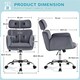 image 3 of Yaheetech Ergonomic Home Office Chair with Headrest Dark Gray | Grey | Dark Grey