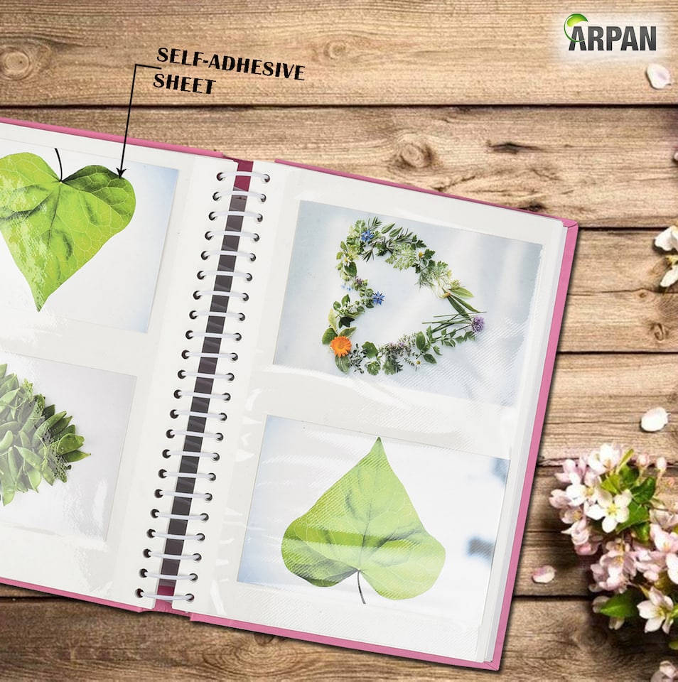 image 1 of ARPAN Self Adhesive Spiral Ring Binding Photo Album – 36 Sheets / 72 Sides – Large Sticky Page Scrapbook Memory Album for Photos, Keepsakes & Special Occasions