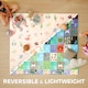 image 3 of AIYAPLAY Baby Play Mat Double-Sided, Foldable Waterproof Activity Playmat, Reversible Foam Soft Crawling Mat for Bedroom, Nursery and Playroom, 176.5L x 148W cm, Alphabet and Animal Theme