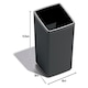 image 4 of Durable 761458 VARICOLOR Smart Office Pen Cup, Desk Top Pen Storage - Charcoal