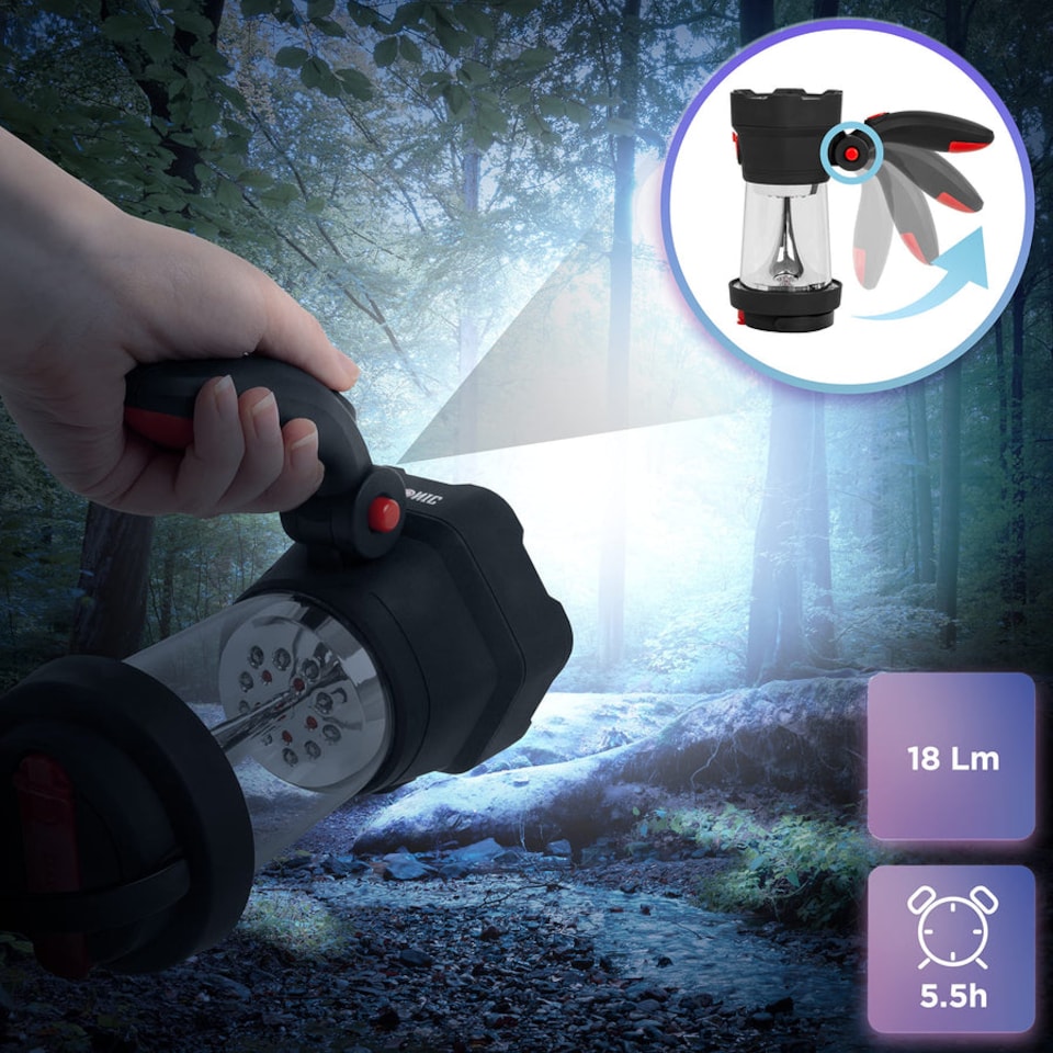 image 1 of Duronic Hurricane Rechargeable LED Torch Lantern