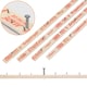 image 1 of NOVECRAFTO Carpet Gripper Rods – 76cm Pre-Nailed Strips with Dual-Purpose Pins for Underlay Installation on Stairs, Concrete & Wood Floors Brown | 40