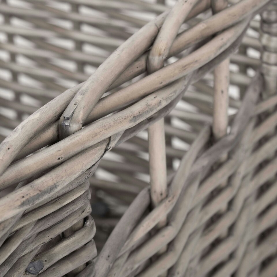 image 1 of Square Antique Wash Unlined Storage Basket Brown | Brown | M