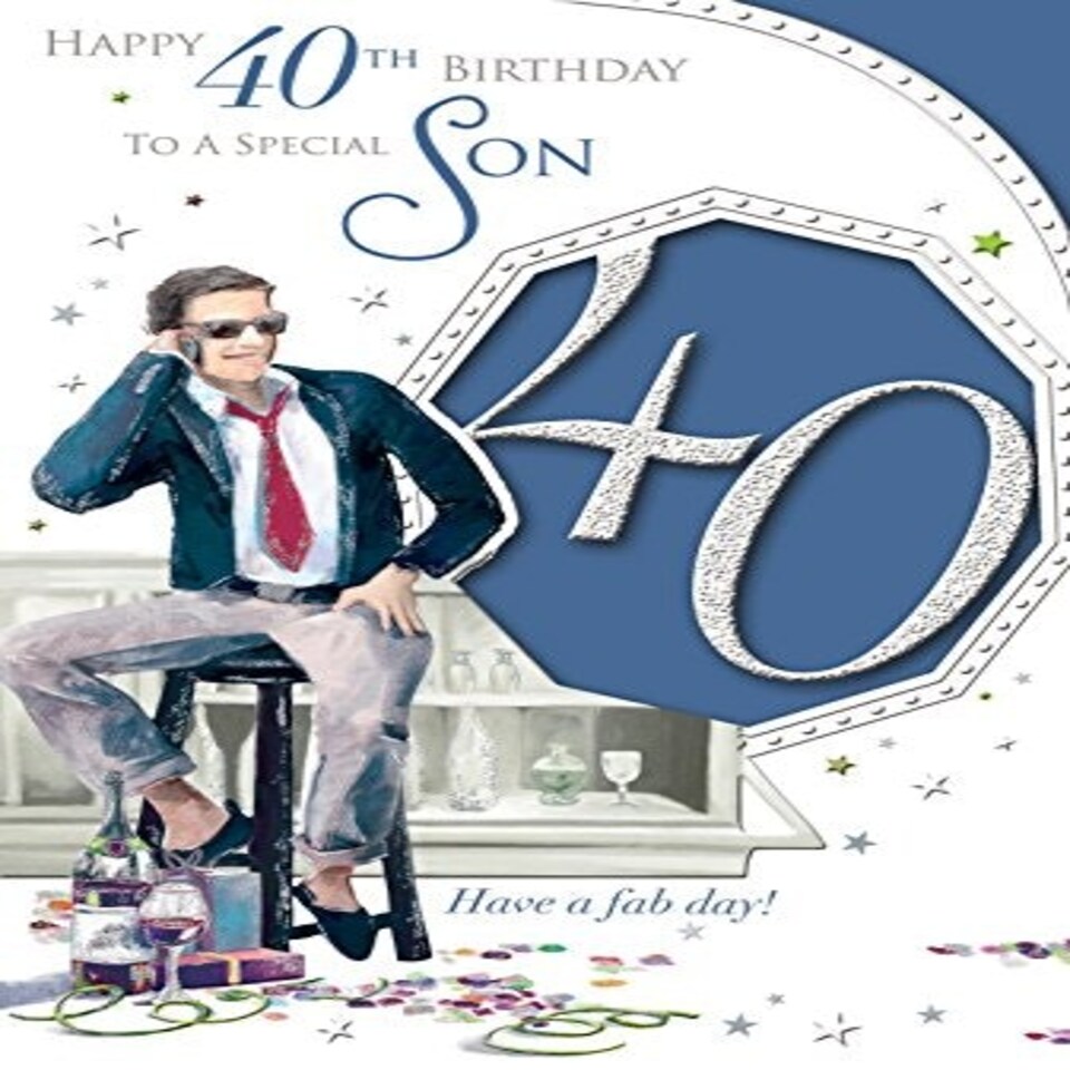 image 1 of Son 40 Today! Birthday Card