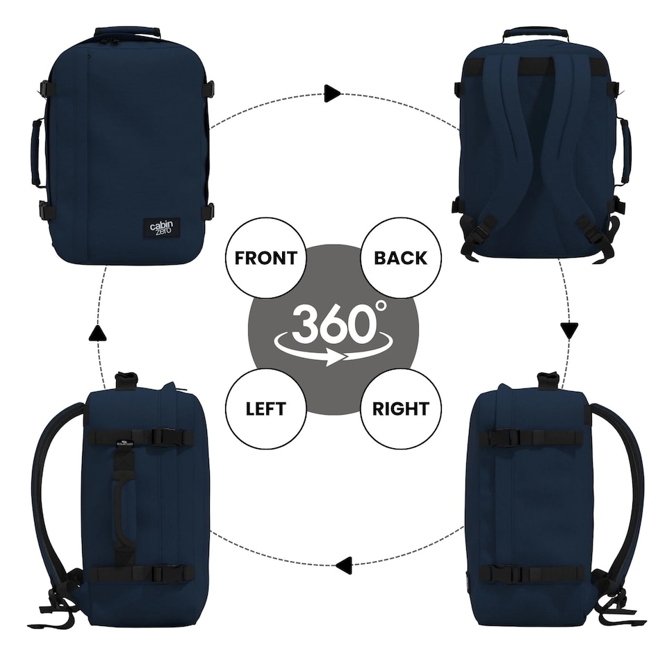CabinZero Classic Cabin Backpack 36L, Light & Roomy for Airline