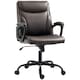 image 9 of HOMCOM Faux Leather Desk Chair with Tilt Function for Home Office | Black | One Size