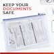 image 3 of Pack of 12 A4 Blue Zip Strong Mesh Bags - Tough Waterproof Storage