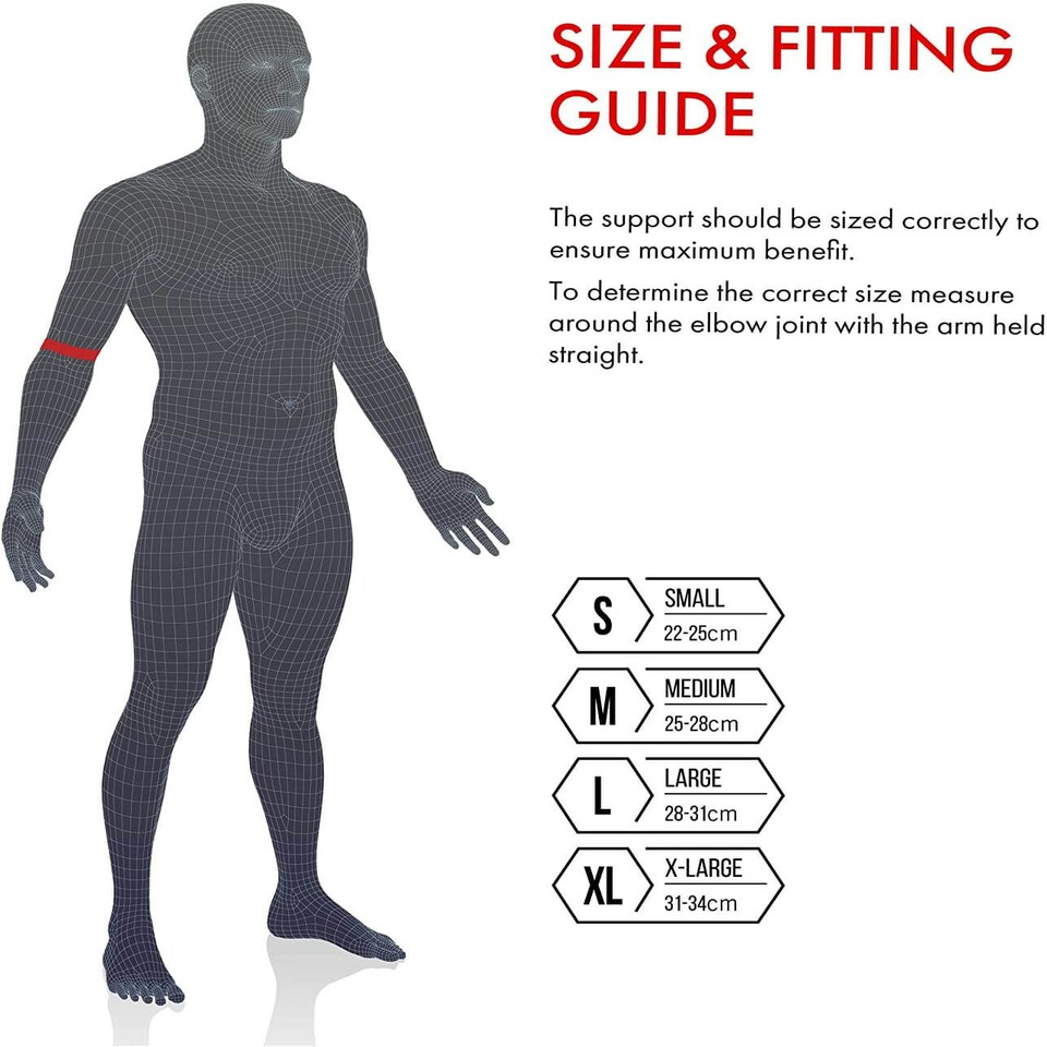 image 1 of Vulkan Classic Elbow Support with Strap Black | S