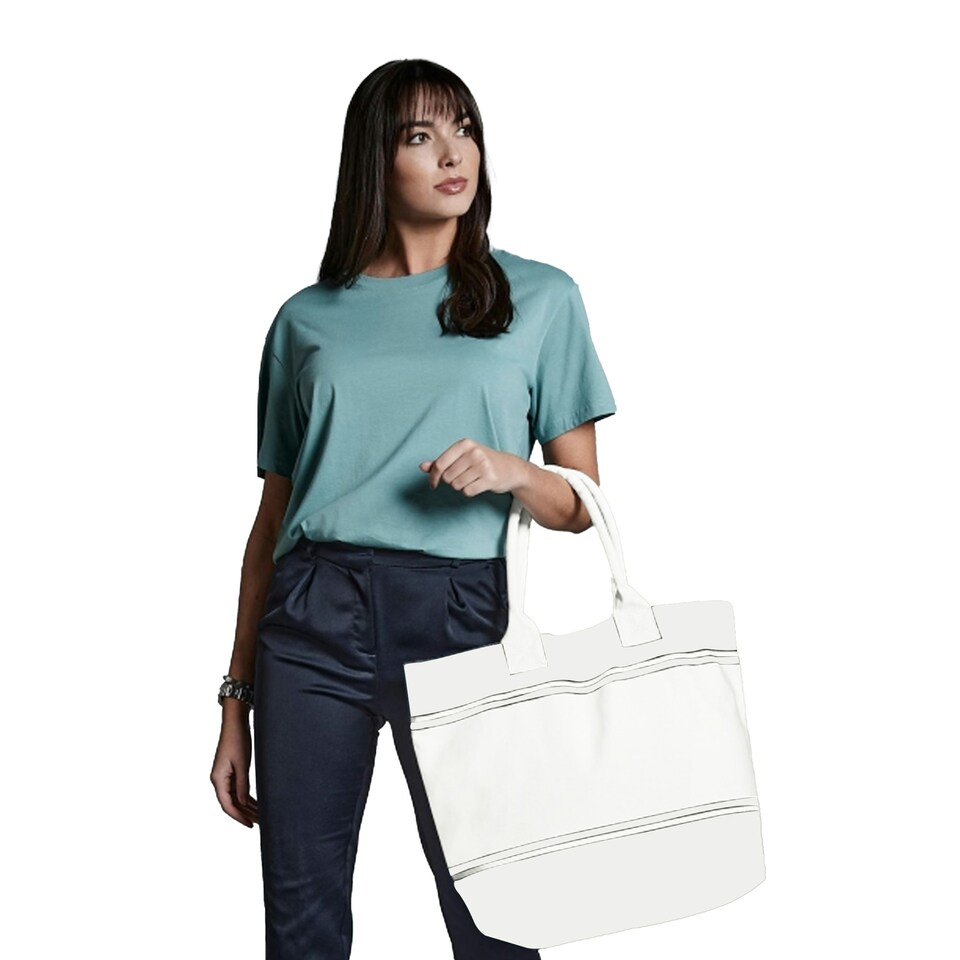image 1 of Quadra Canvas Deck Bag (24 Litres) - Off White - One Size Cream