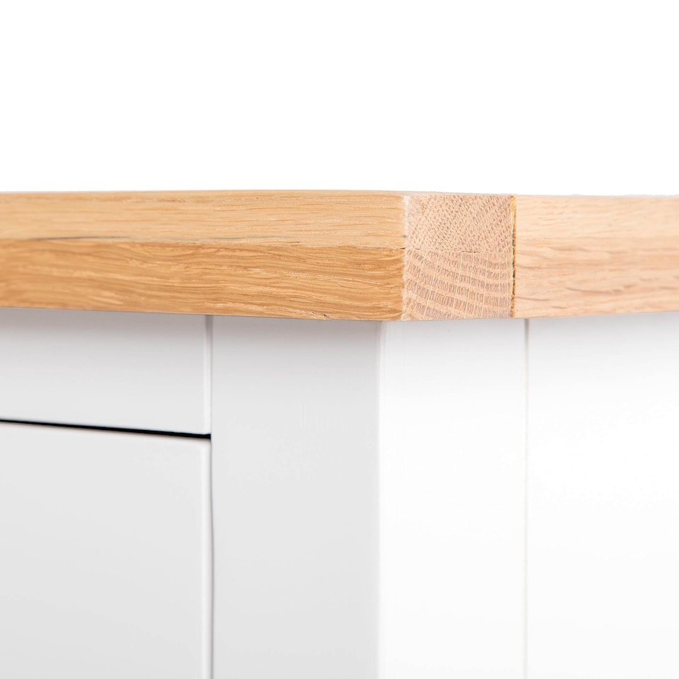 image 1 of Farro White 90cm Small TV Unit - Fully Assembled - By Roseland Furniture
