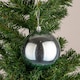 image 4 of 6pcs Light Blue Baubles (10cm, PVC)