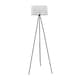 image 1 of ValueLights Elise Acrylic Shade Black Tripod Floor Lamp | Black