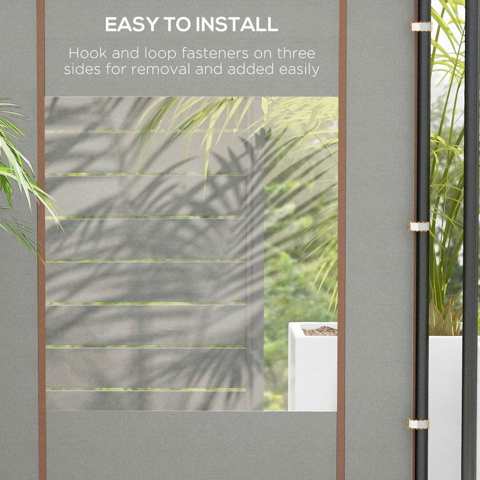 image 1 of Outsunny 3x3(m) or 3x6m Pop Up Gazebo Side Panels with Windows, Grey