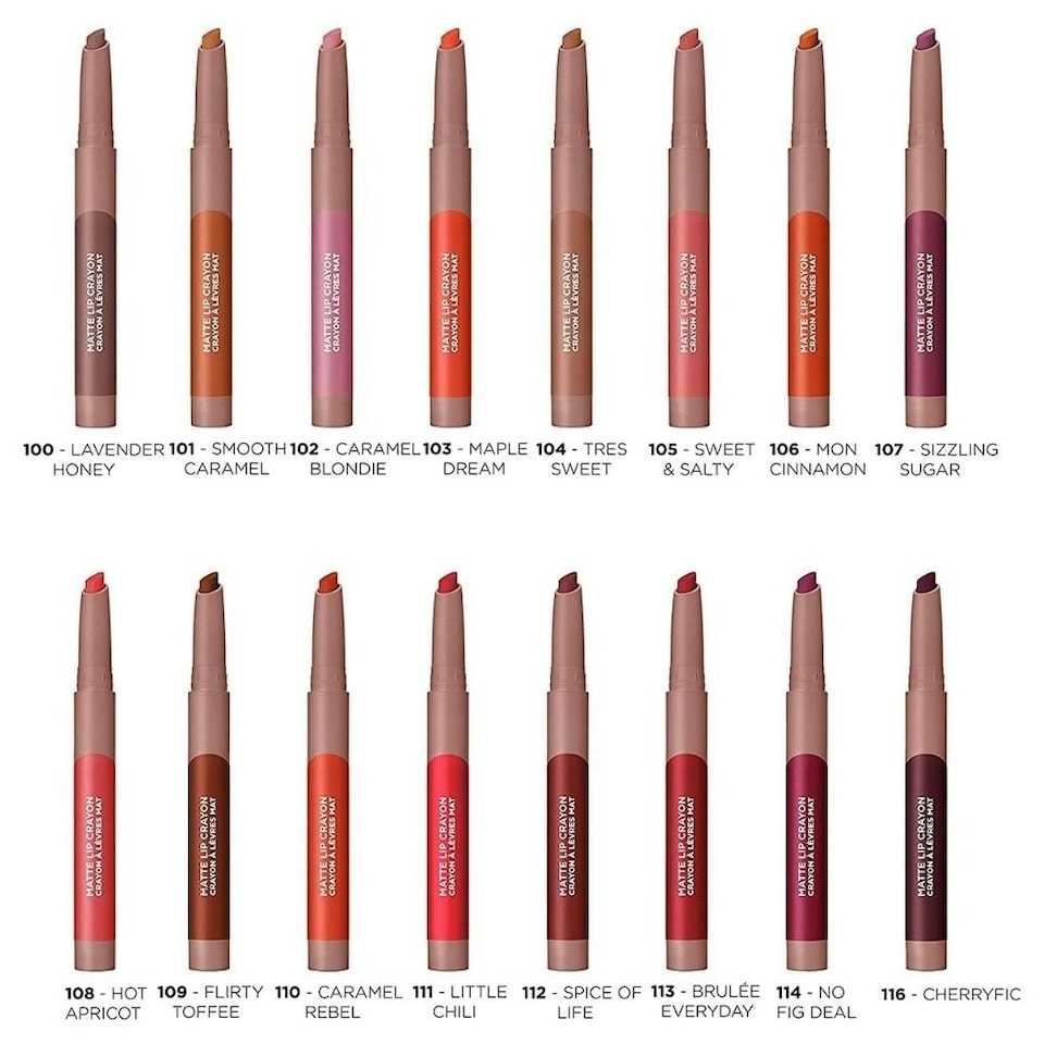 image 1 of L'Oreal Infallible Matte Lip Crayon - 107 Sizzling Sugar