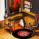 image 10 of HOMCOM Gaming Desk with Monitor Stand and Sliding Keyboard Tray 