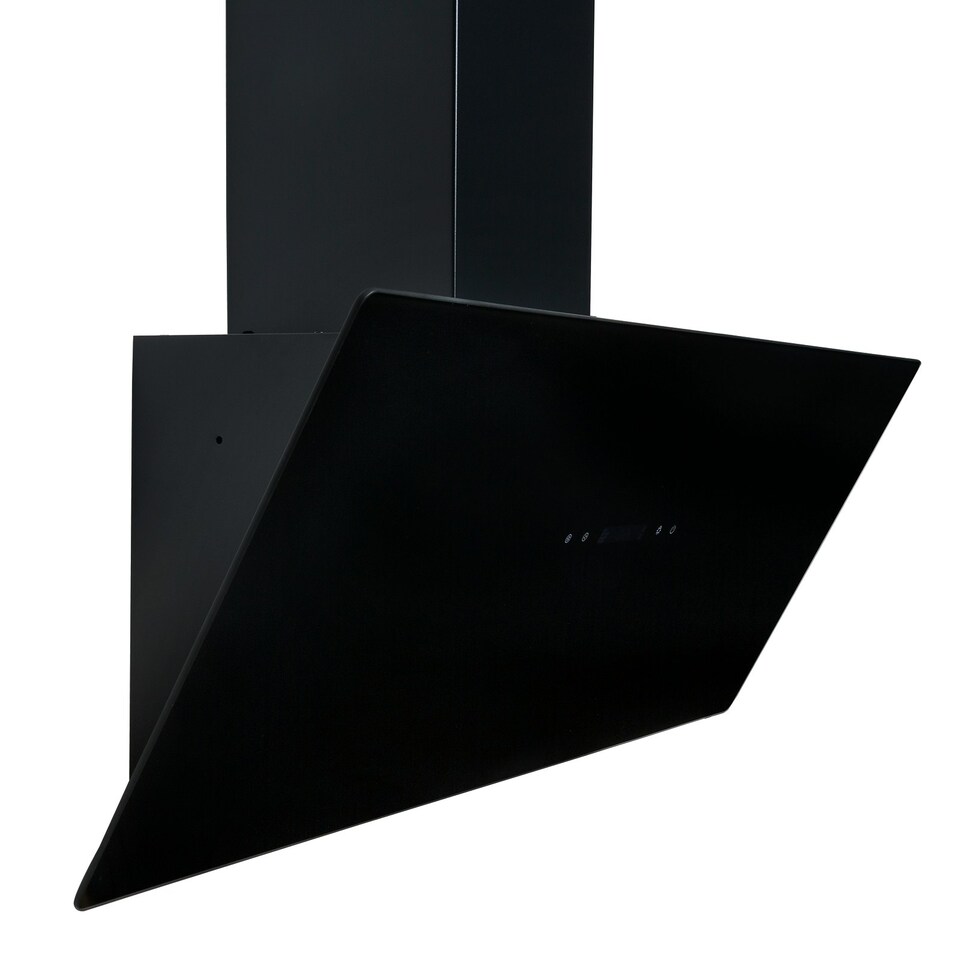 image 1 of SIA TAG90BL 90cm Black Angled Touch Control Cooker Hood Kitchen Extractor Fan