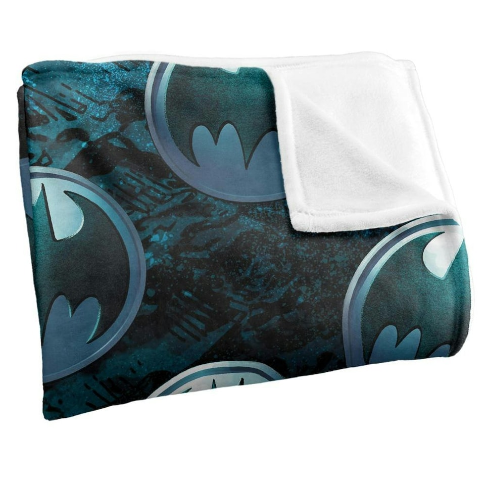 image 1 of Batman Repeat Logo Blanket - Multicoloured - One Size