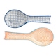 image 1 of Nicola Spring Hand-Printed Kitchen Spoon Rests - 26.5cm - Navy - Pack of 2