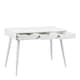 image 3 of Neptun 3 Drawer Office Desk in White