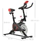 image 7 of HOMCOM Indoor Exercise Bike with Adjustable Height, Resistance