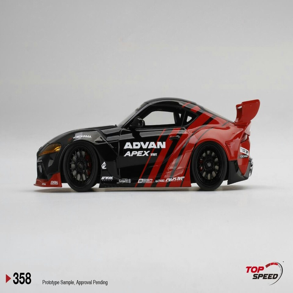 image 1 of Pandem Toyota GR Supra V1.0 ADVAN Sema 2019 TSM 1:18 TS0358