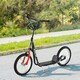 image 2 of HOMCOM 90-96cm Kids Kick Scooter w/ Adjustable Handlebar Inflatable Wheels Black