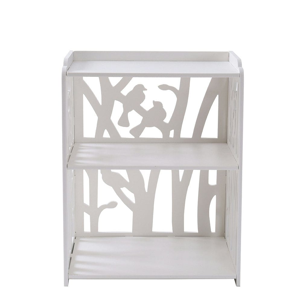 Living and Home Rustic Bedside Table