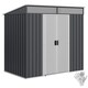 image 6 of Outsunny 6.5x4FT Garden Shed Lockable Metal Tool Shed Grey