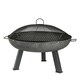 image 1 of Harbour Housewares Cast Iron Garden Fire Pit BBQ - 75cm - Grey
