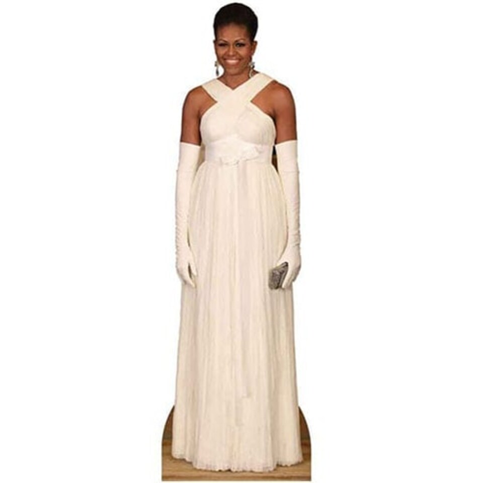 First Lady Michelle Obama In Formal Dress Lifesize Cardboard Cutout - 189 cm
