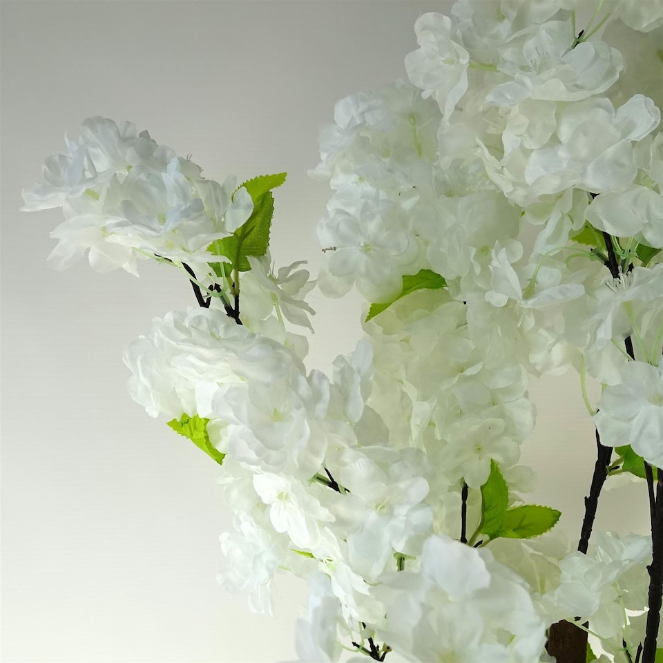image 1 of 150cm Artificial White Blossom Tree