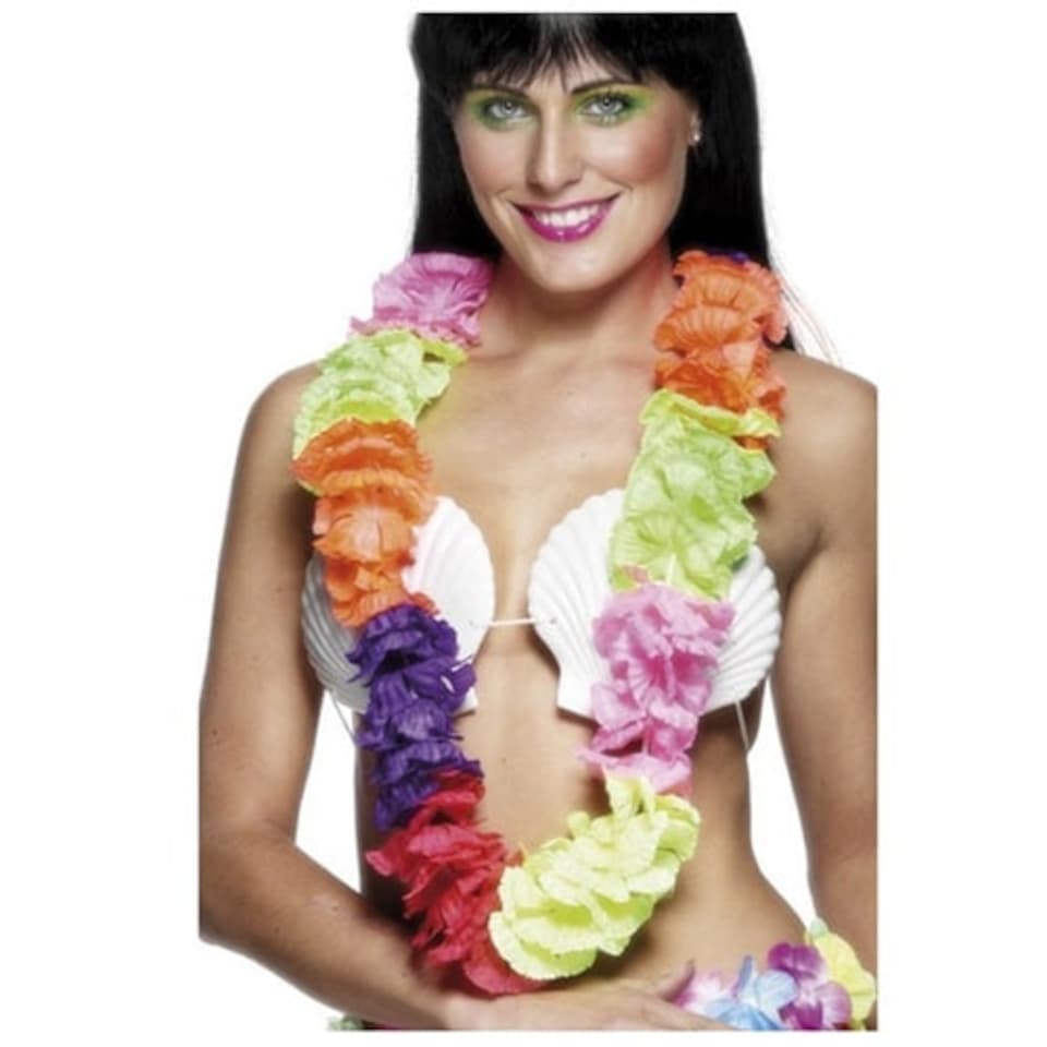 Deluxe Large Fabric Flower Lei Garland