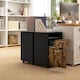 image 8 of HOMCOM 60cm Filing Cabinet with Drawer, Open Shelf, Metal Handles and 4 Wheels, Office Home Organiser Mobile Printer, Rustic Brown