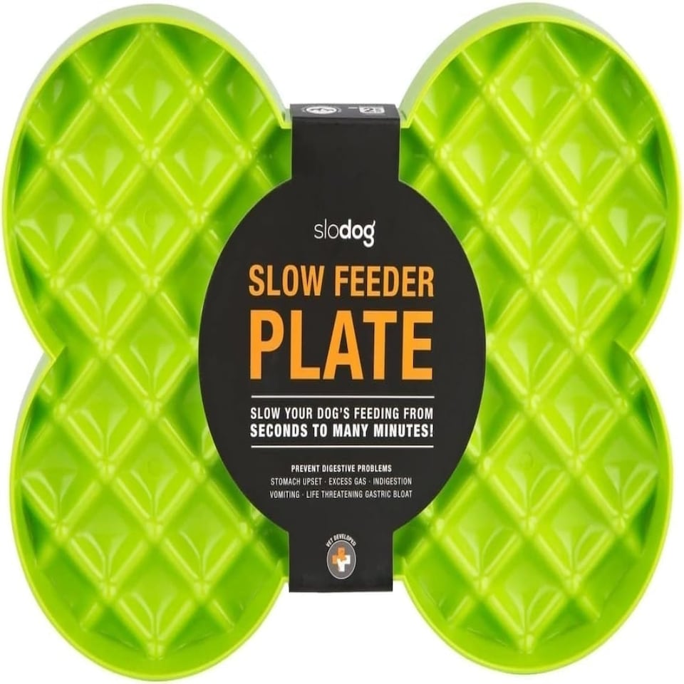 image 1 of SloDog Slow Feeder Plate - Orange