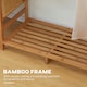 image 5 of HOMCOM Bamboo Clothes Rail Garment Rack with 6 Tier Storage Shelf